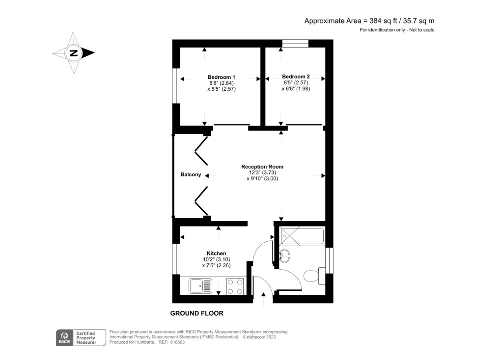 Lot: 110 - STRUCTURALLY DAMAGED BEACH HUT IN BEACH LOCATION, FOR REPAIR - Floor plan of chalet